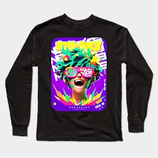 SHONEN HERO 🟩🟪 GREEN VALLEY FROM YUEI HIGH 🟪🟩 100% HERO 100% SMILE - ANIME MANGA PROUD OTAKU Long Sleeve T-Shirt